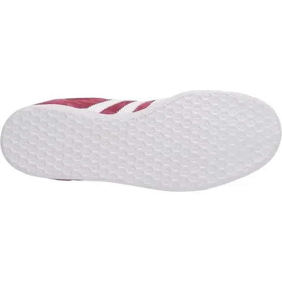 NWT adidas Originals Gazelle Men's Shoes Burgundy/White/Gold Size 7